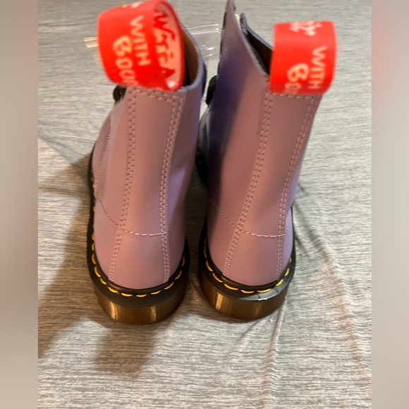 DOCS-Dr. Martens x Undercover lavender boots. Size 9W. Made in England. NWT. - Picture 2 of 4